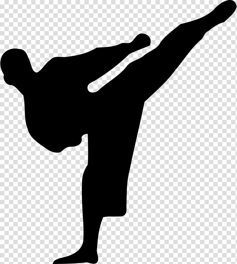Karate Martial arts Silhouette , mixed martial arts transparent background PNG clipart