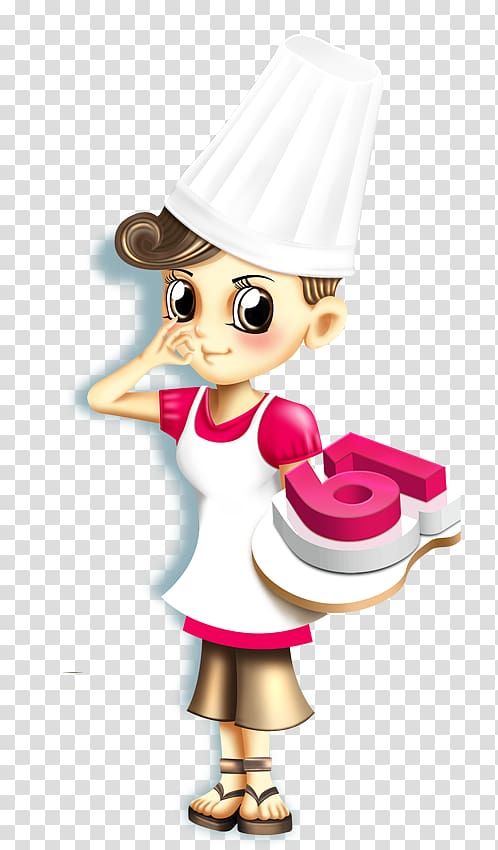 Cartoon , Cute Chef transparent background PNG clipart