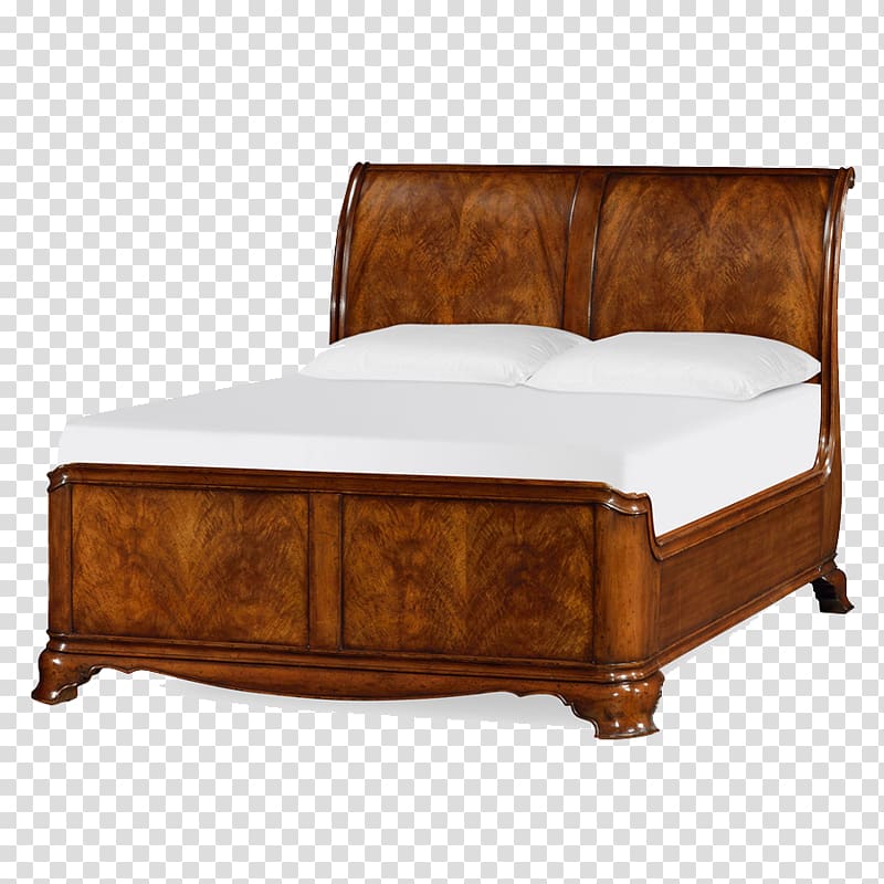Bed frame Sleigh bed Art Deco Furniture, bed transparent background PNG clipart