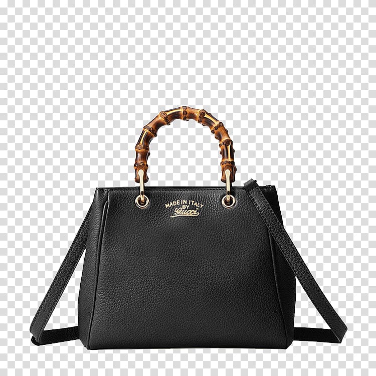 Gucci Handbag Leather Fashion Birkin bag, GUCCI Gucci bamboo Ms.,Mini black leather handbag ladies shopper # 368823,A7M0G,1000 transparent background PNG clipart