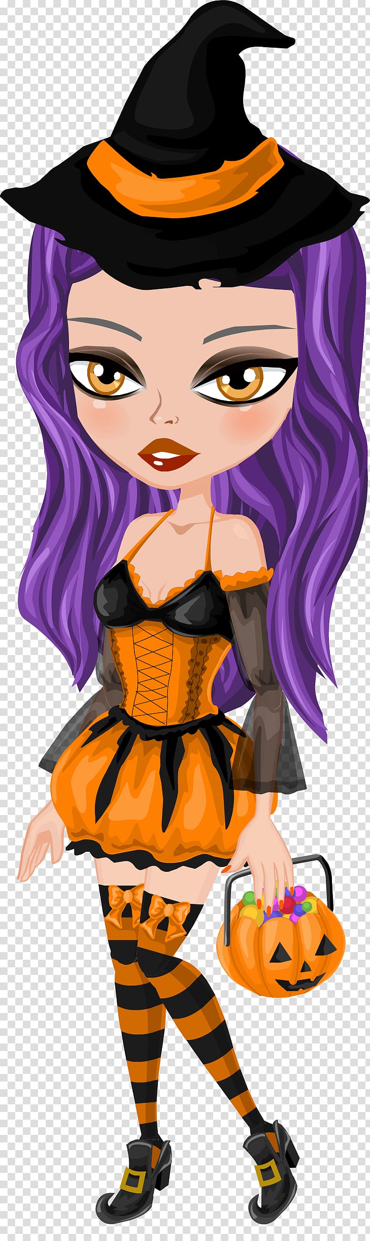 A Hoohaw Halloween Dress-up Fashion, witch transparent background PNG clipart