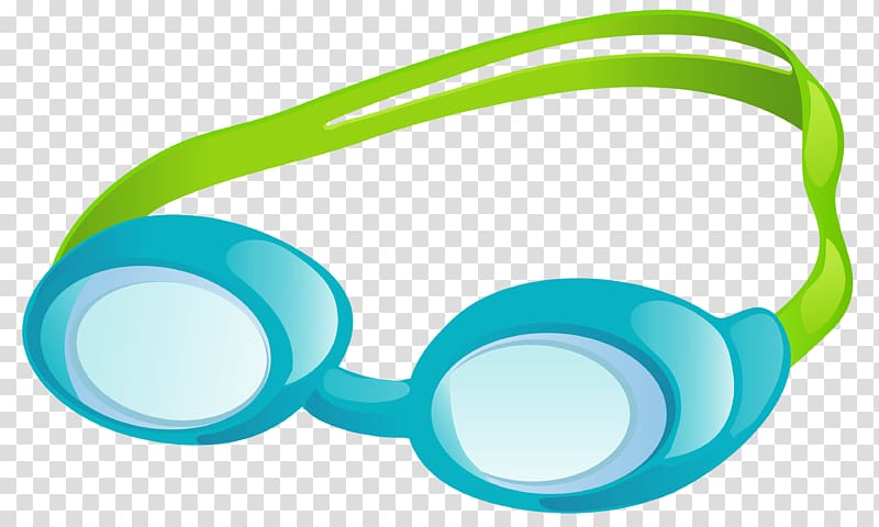 teal and green diving goggles illustration, Goggles Glasses Laboratory , Swimming Goggles transparent background PNG clipart