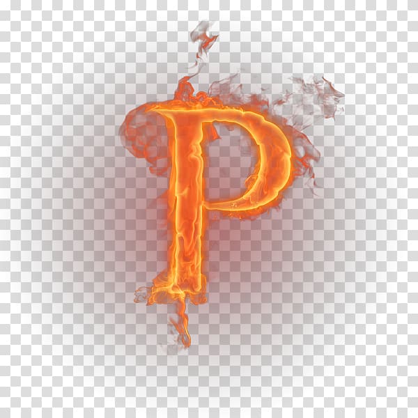 burning P illustration, Letter English alphabet, flame transparent background PNG clipart
