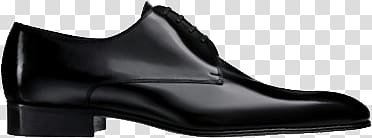 unpaired black patent leather dress shoe art, Black Men Shoe transparent background PNG clipart