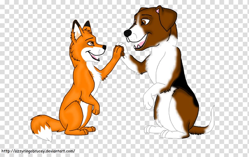 Dog breed Puppy Cat Red fox, Fox And The Hound transparent background PNG clipart