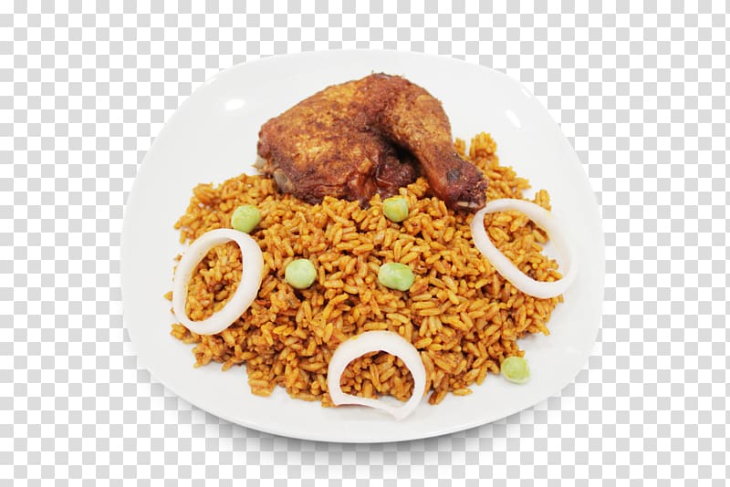 Jollof rice Nigerian cuisine Couscous Restaurant African cuisine, cooked rice transparent background PNG clipart