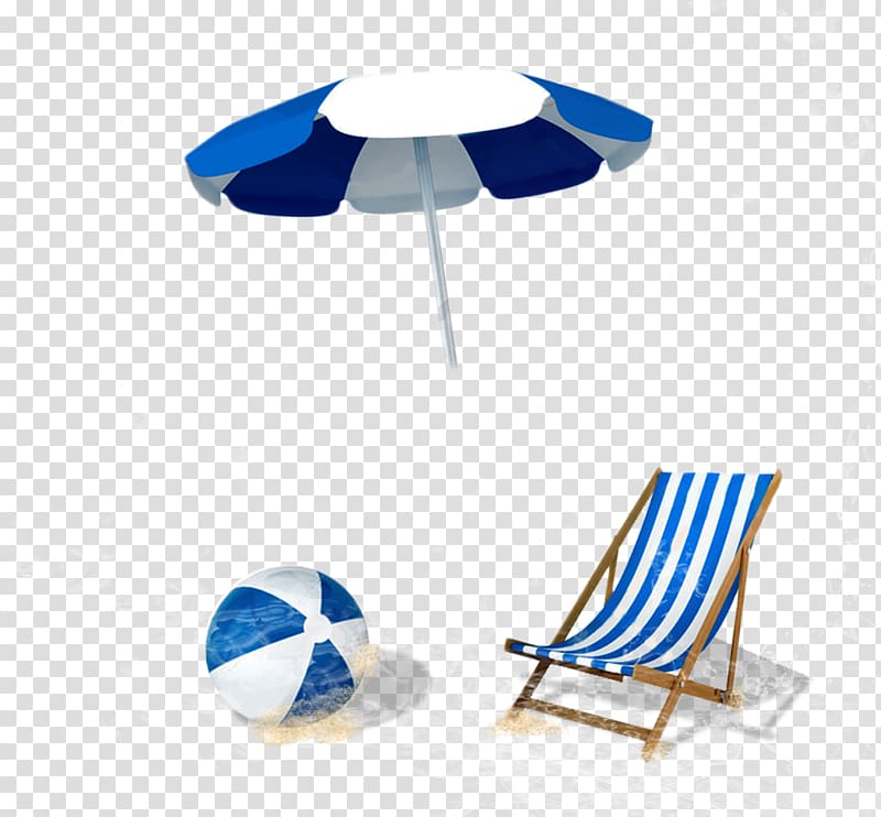 Beach Umbrella Chair , Great beach utensils transparent background PNG clipart