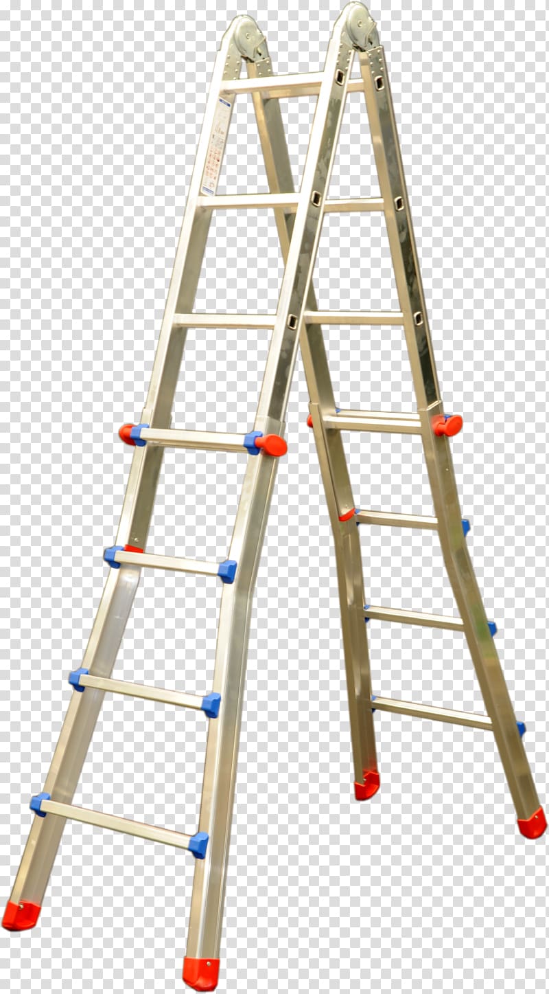 Hailo Sections Aluminum Telescopic Ladder 4 Multi Hailo Combi Ladder 3 Section Capacity 150kg Rungs and Priečka Štafle, ladder transparent background PNG clipart
