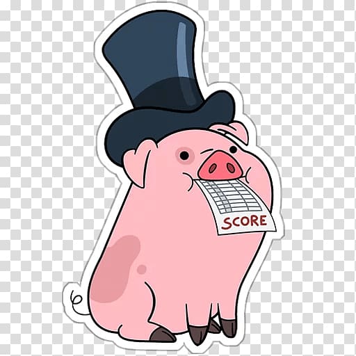 Waddles Mabel Pines Guinea pig Domestic pig Dipper Pines, waddles transparent background PNG clipart