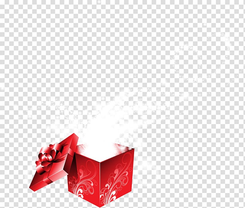 Red Gift Box, Small clean red gift box transparent background PNG clipart