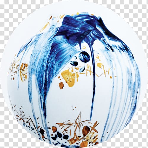 Cobalt blue Art exhibition Time Ceramic Christmas ornament, es teh transparent background PNG clipart
