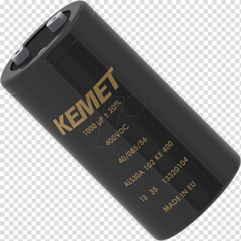 Aluminum electrolytic capacitor KEMET Corporation Aluminium, Aluminium30 transparent background PNG clipart