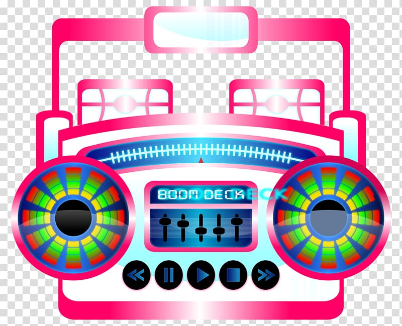 1980s Pop music Popular music , Boombox transparent background PNG clipart