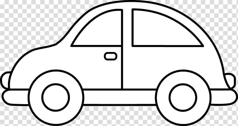 Car Black and white , Cute Car transparent background PNG clipart