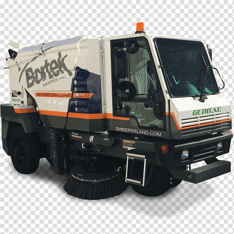 Street sweeper Vehicle Broom Industry, road transparent background PNG clipart