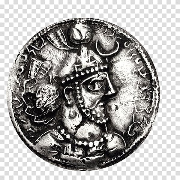 Sasanian Empire Coin Prophet Islam سکه‌های ساسانی, coin transparent background PNG clipart