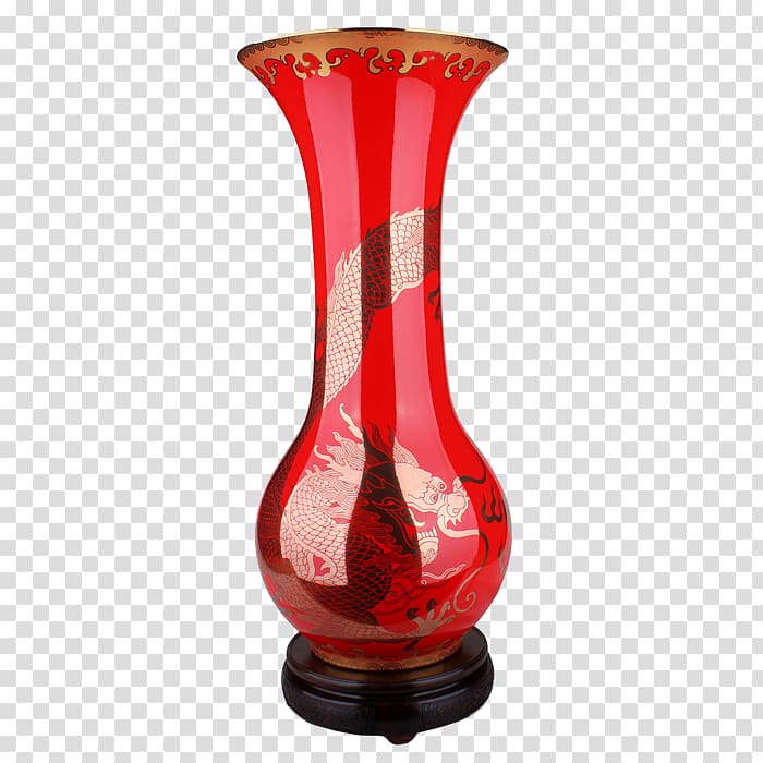 Porcelain Chinese ceramics Vase, Ceramic bottle transparent background PNG clipart