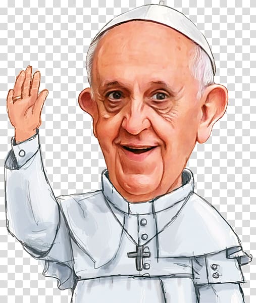 Pope Francis Caricature Vatican City Holy See, Pope Francis transparent background PNG clipart