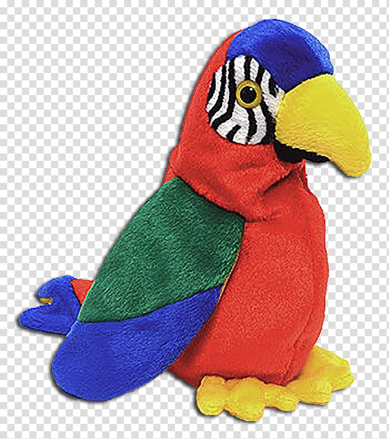 Stuffed Animals & Cuddly Toys Macaw Parrot Beanie Babies Ty Inc., Beanie Babies transparent background PNG clipart