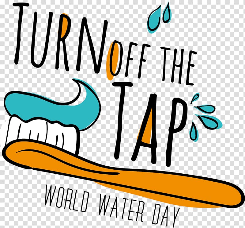 World Water Day Tap, Cartoon toothbrush toothpaste transparent background PNG clipart