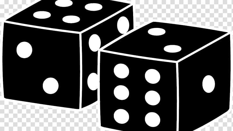 Monopoly Yahtzee Board game Black & White, dice transparent background PNG clipart