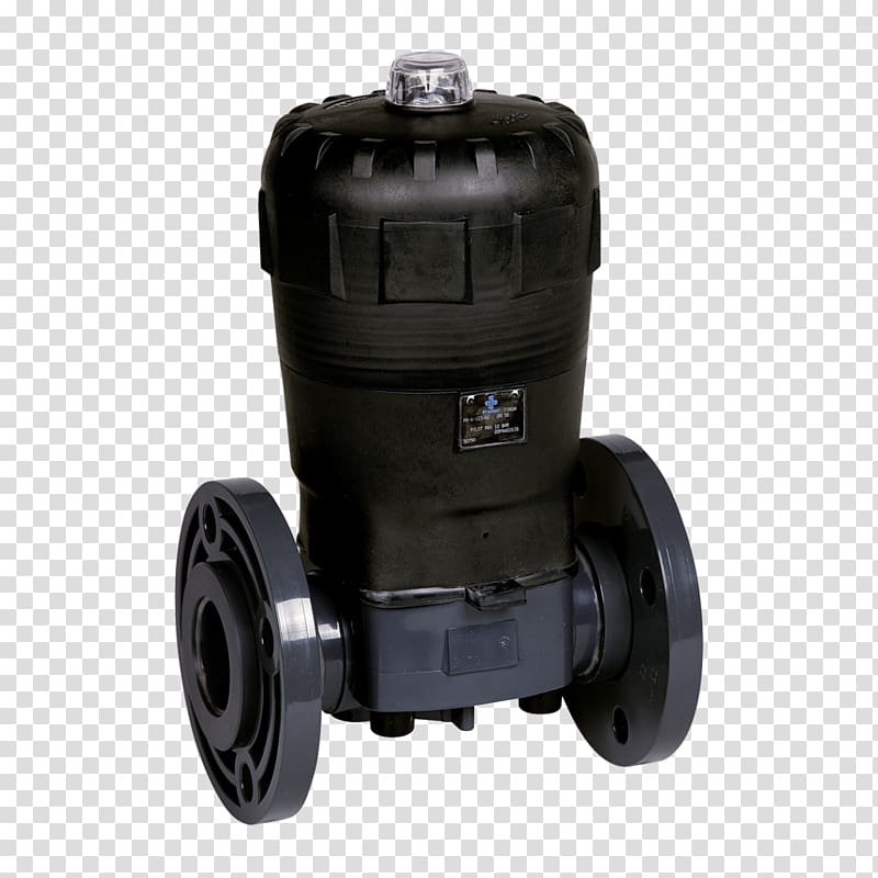 Diaphragm valve Plastic Pneumatic actuator Flange, others transparent background PNG clipart