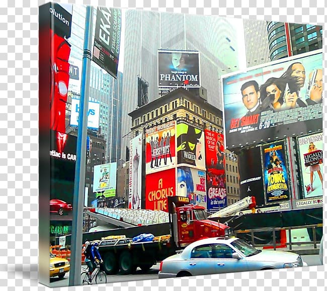 Times Square Display advertising Signage, abstract city transparent background PNG clipart