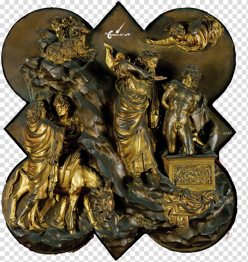 Florence Baptistery The Sacrifice of Isaac Binding of Isaac Renaissance, painting transparent background PNG clipart