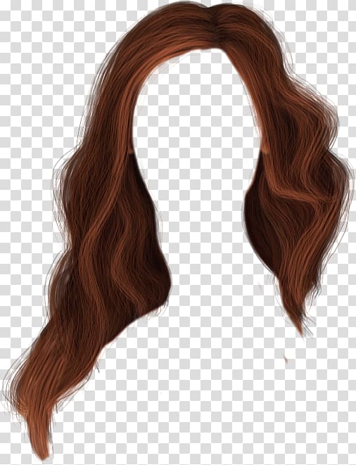 brown hair illustration, Brown hair Wig Hairstyle, Brown curly wig dress transparent background PNG clipart