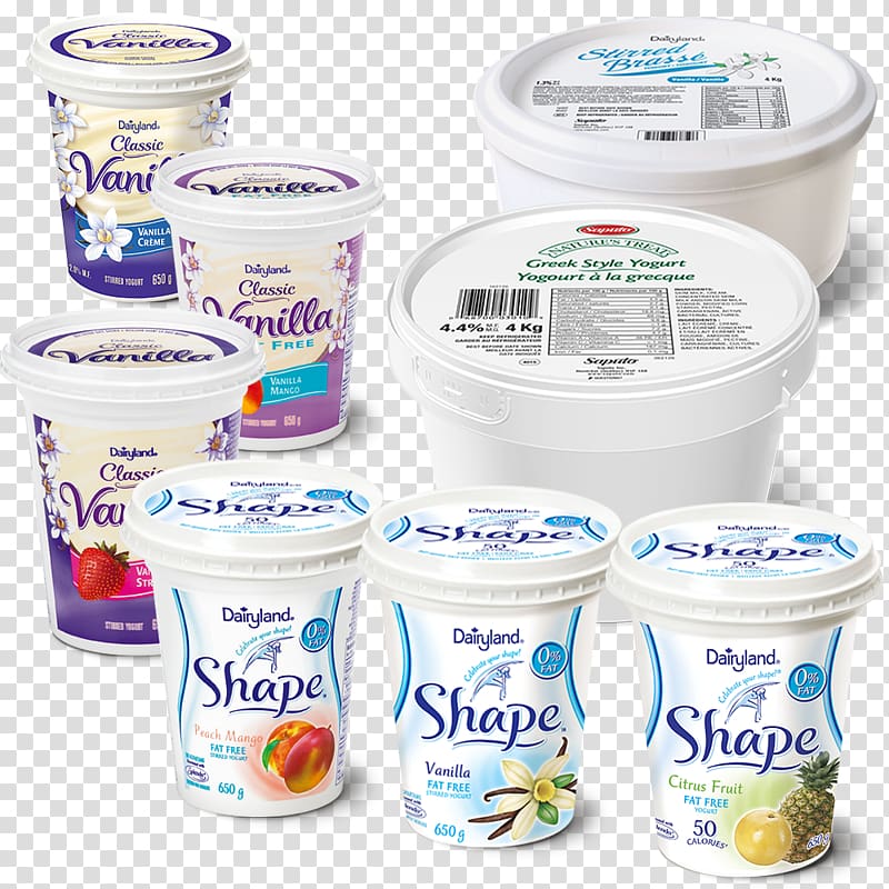 Crème fraîche Yoghurt Frozen dessert Plastic, Yogurt Tub transparent background PNG clipart