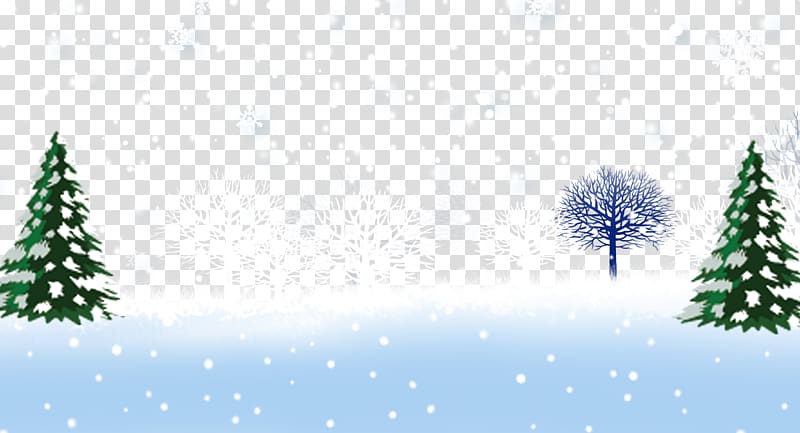 Santa Claus Christmas Cartoon , Winter tree trunks transparent background PNG clipart