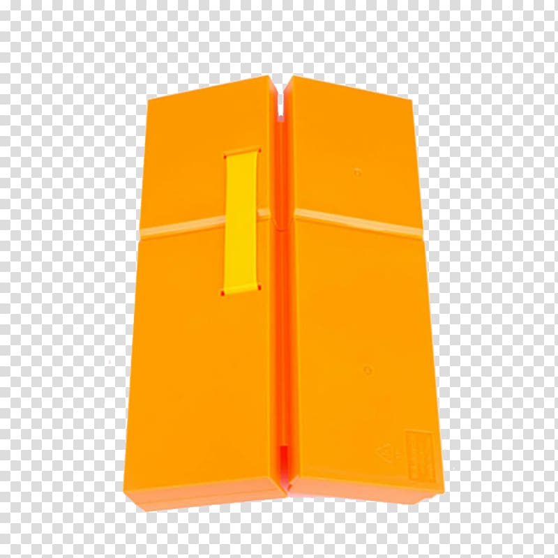 Pencil case Plastic Box Stationery, Orange plastic pencil cases transparent background PNG clipart