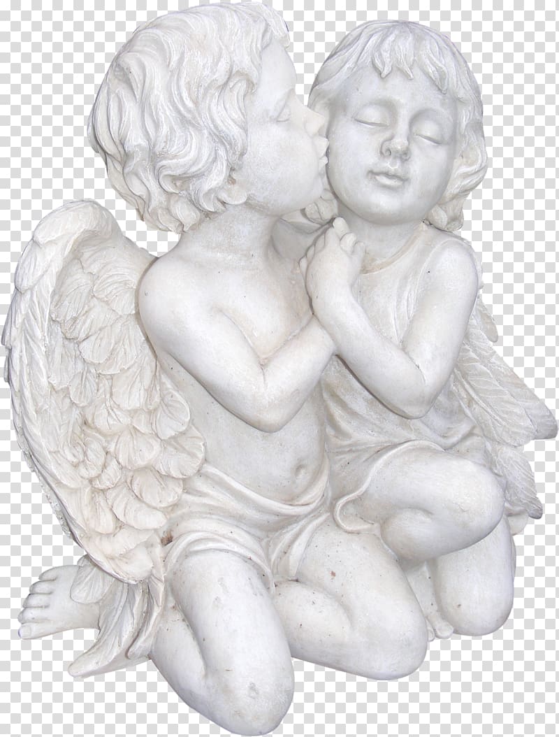 Sculpture Cupid Love, Cupid Carving transparent background PNG clipart