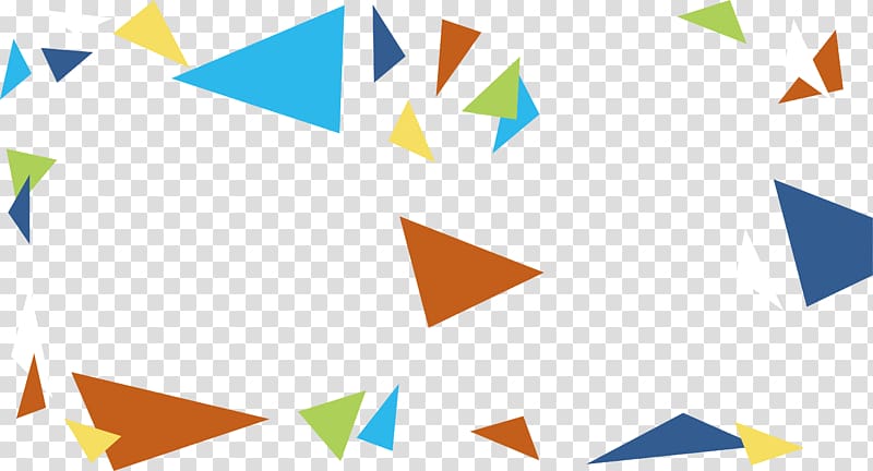 Triangle Trigonometry, Colorful floating triangle transparent background PNG clipart
