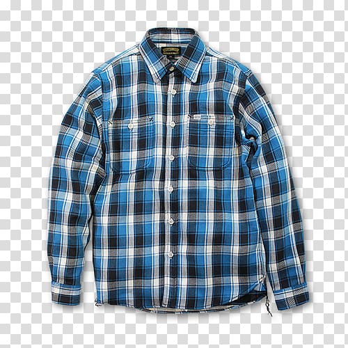 Sleeve Tartan Shirt Check Glen plaid, shirt transparent background PNG clipart