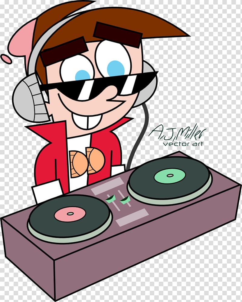 Timmy Turner Cartoon Disc jockey , cartoon dj transparent background PNG clipart