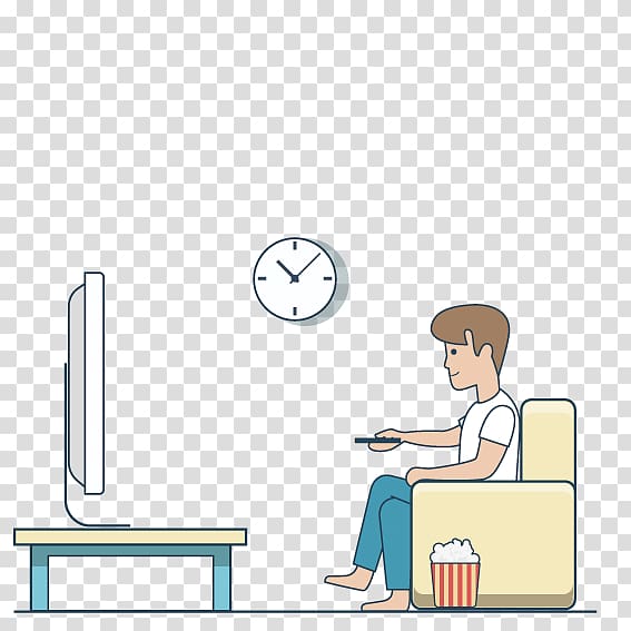 man holding remote control, Television Drawing, Man sitting on the couch watching TV transparent background PNG clipart