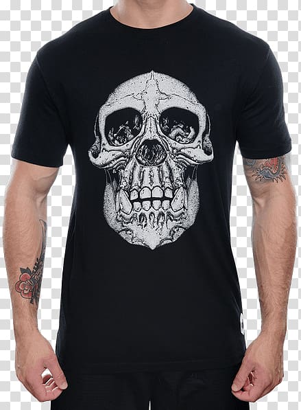 T-shirt Onnit Labs Clothing Sleeve, T-shirt Skull transparent background PNG clipart