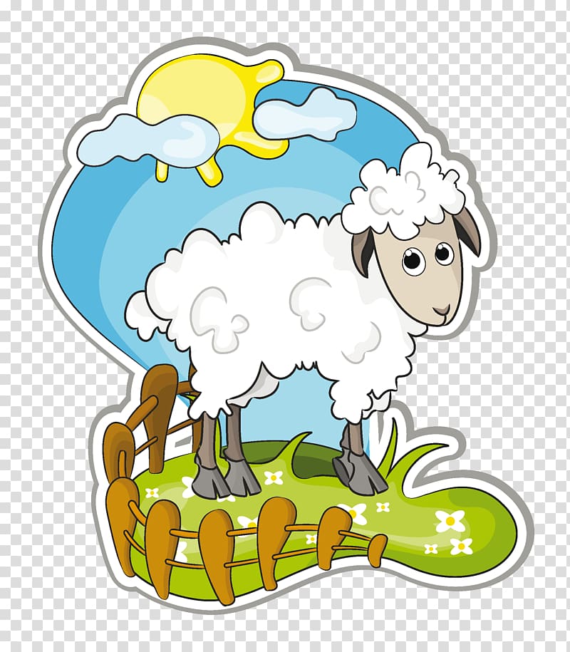 Sheep Goat Cartoon, sheep transparent background PNG clipart