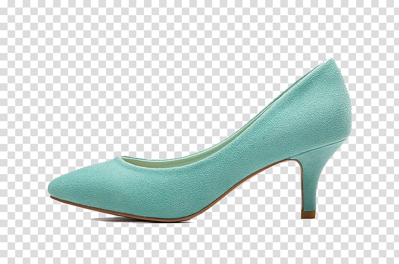 Heel Shoe Green, Sky-blue high heels transparent background PNG clipart