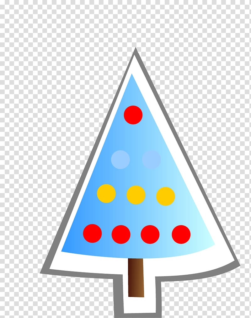 Triangle Christmas tree transparent background PNG clipart