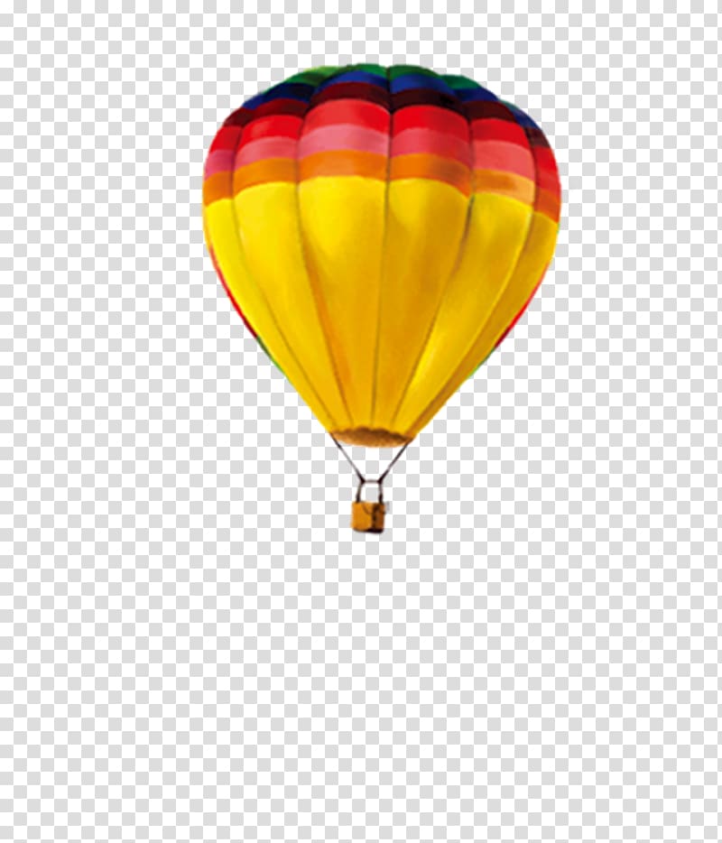 Summer Hot air balloon, Colorful hot air balloon transparent background PNG clipart