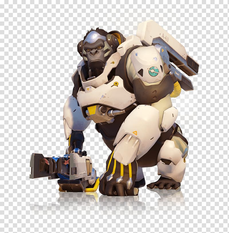 Overwatch gorilla character, Winston Full Body transparent background PNG clipart
