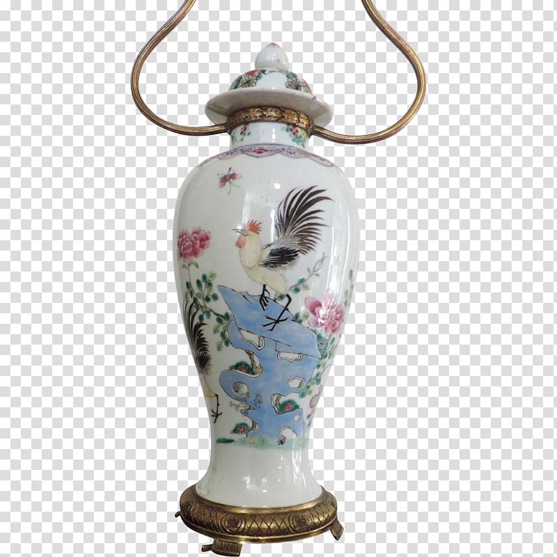 Vase Chinese export porcelain Lighting Urn, chinese baluster transparent background PNG clipart