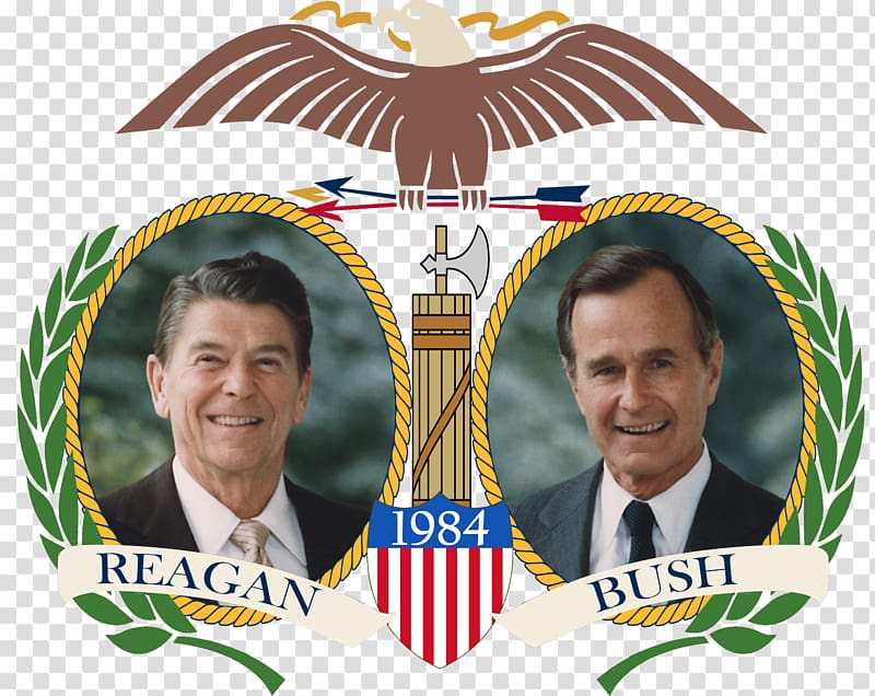 Ronald Reagan George H. W. Bush President of the United States Republican Party, nominees transparent background PNG clipart