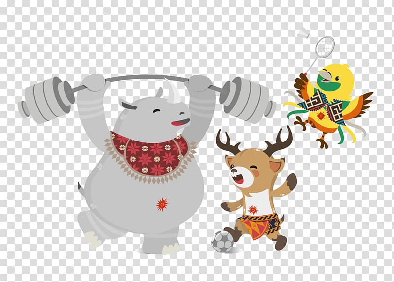 deer and bird illustration, 2018 Asian Games Jakabaring Sport City Gelora Bung Karno Stadium 2010 Asian Games South Sumatra, others transparent background PNG clipart