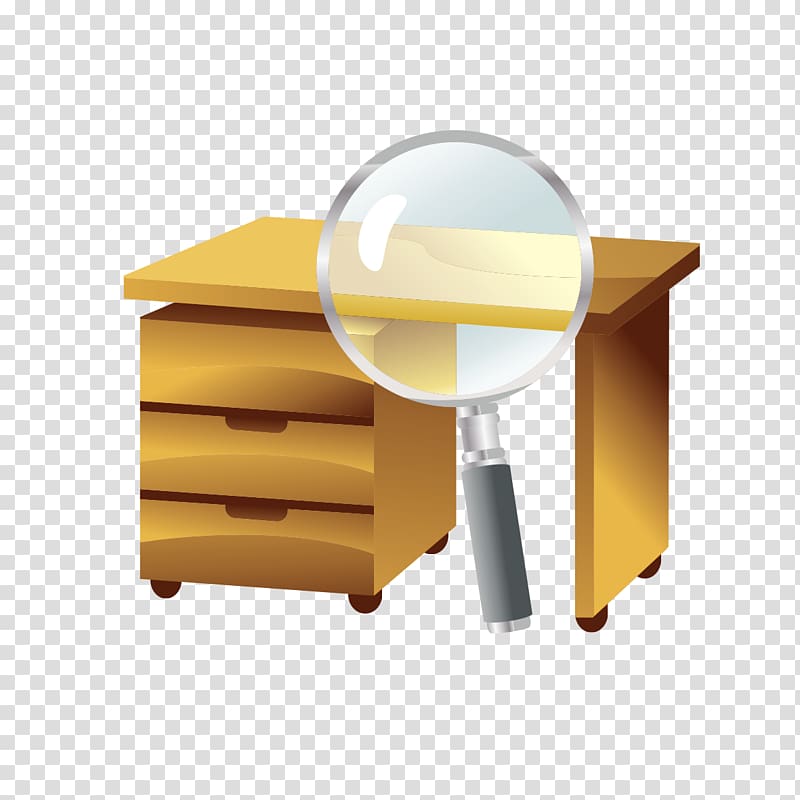 Office AMC Removals UK Ltd Icon, Magnifying glass and table design transparent background PNG clipart