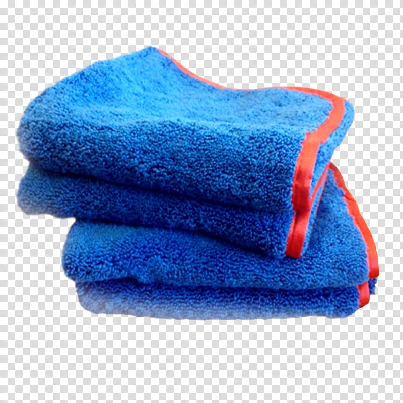 Towel Microfiber Turquoise Blue, towel transparent background PNG clipart