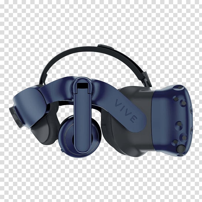 HTC Vive Pro HMD Head-mounted display Virtual reality headset, Virtual Reality Headset EVO transparent background PNG clipart