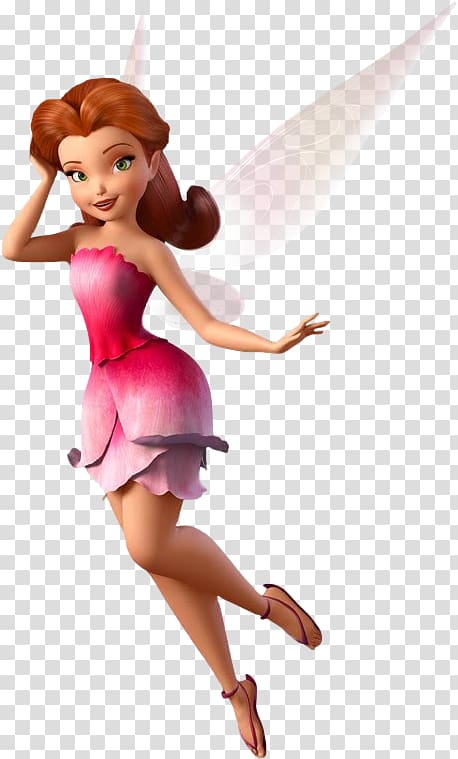 winged female illustration, Disney Fairies Tinker Bell Rosetta Silvermist Vidia, Fairy transparent background PNG clipart